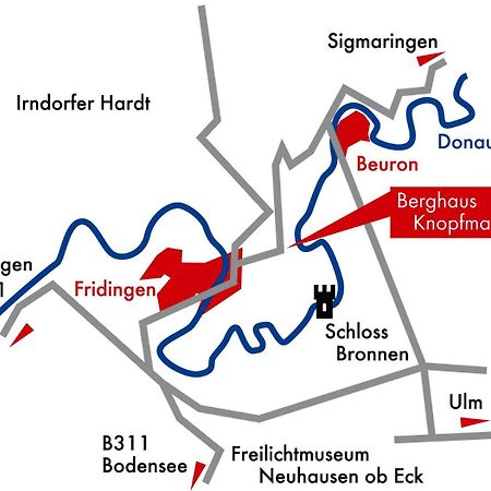 Berghaus Knopfmacher Fridingen an der Donau المظهر الخارجي الصورة
