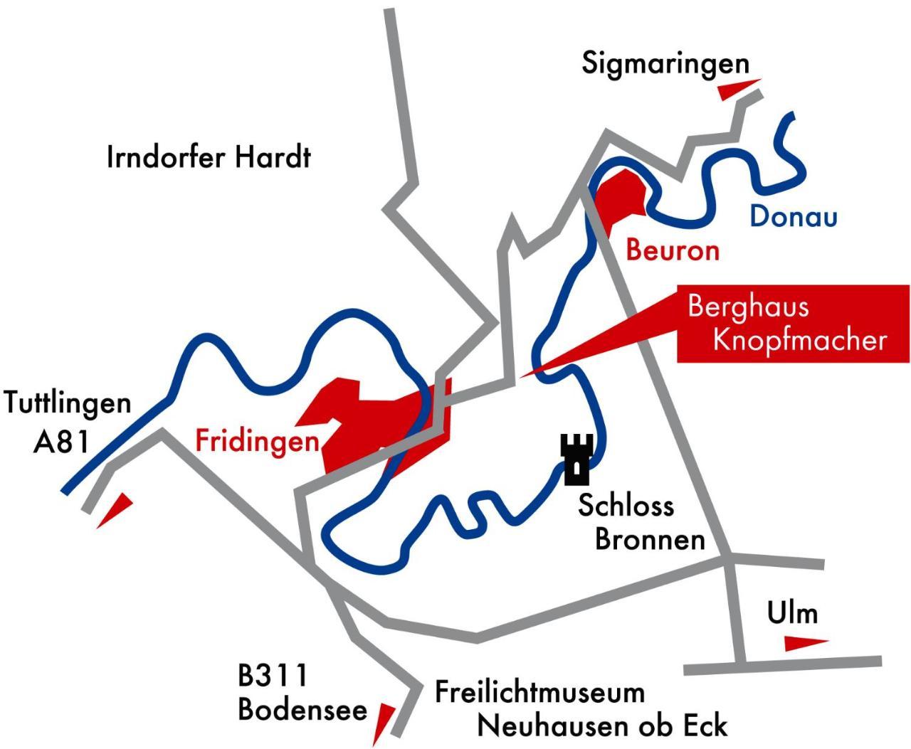 Berghaus Knopfmacher Fridingen an der Donau المظهر الخارجي الصورة